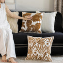 Ljojo Light Luxury Brown Chenille Sofa Pillowcase - Home Decor Piece