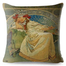 Beige Art Nouveau Gallery Cushion Cover for Home Decor - Ljojo