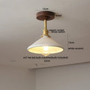 Ljojo LED Glass Ceiling Lamp Modern Yellow Lighting for Home Restaurant Hallway