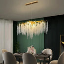 Gold Branch Tassel Crystal LED Pendant Light Modern Luxury Dining Room Living Room Fixture by Ljojo