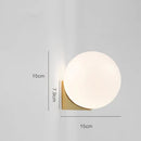 Ljojo Creative Glass LED Wall Lamp Modern Home Decor Bedroom Living Room Wall Light