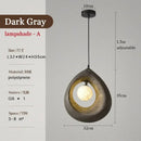Ljojo Minimalist Led Pendant Light Retro Restaurant Chandelier for Living Room