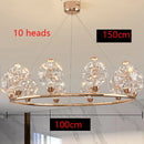 Ljojo Luxury Crystal Living Room Chandelier - Modern Dining Room Pendant Lamp