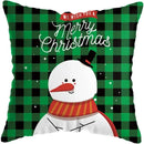 Cute Santa Claus Snowman Print Pillowcase for Ljojo Christmas Party Decor