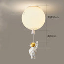 Ljojo Modern LED Astronaut Balloon Chandelier for Children's Nursery Room Decor