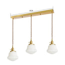 Ljojo 30cm Glass LED Pendant Lights with Copper Socket for Modern Interiors