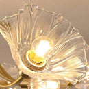 Luxury Glass Chandelier Flower Pendant Lamp for Bedroom Hallway Living Room by Ljojo
