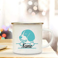 Enamel Dog Mom Custom Mug - Ljojo Dog Lovers Tea Cup Best Gift