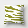 Army Green Geometric Printed Pillowcase by Ljojo for Living Room and Bedroom Decor