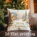 Christmas-Themed Pillow Covers by Ljojo - Perfect for Sofa, Bedroom, Car