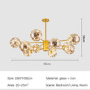 Ljojo Modern Glass Ball Pendant Light for Living Room, Dining Room, LED Indoor Lighting