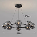 Ljojo Italian Light Luxury Circular Magic Bean Pendant Light for Dining Table and Living Room