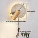 Ljojo LED Wall Lamp Bedroom Bedside Up Down Rotate Stair Light