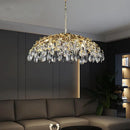 Ljojo Luxury Crystal Chandelier: Modern, Retro Style Lighting Fixture for Living, Dining & Bedroom