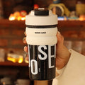 Ljojo 550ml Tritan Sports Water Bottle for Girls: Large Capacity, Double Drinking, Portable Straw Cup