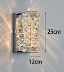 Ljojo Luxury Crystal Wall Lamp for Bedroom Living Room and Bedside