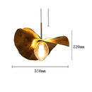 Ljojo Lotus Leaf Chandelier Pendant Lights Glass Living Dining Room Luxury Decor