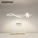 Ljojo Modern Fishing Line Chandelier LED Pendant Light Stylish Dining Room Fixture