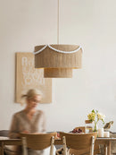 Japanese Style Restaurant Chandelier | Antique Wabi Sabi Island Table Lighting by Ljojo