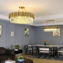 Ljojo Luxury Crystal LED Ceiling Chandelier for Living Room and Restaurant