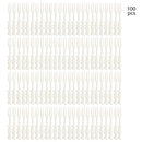 Ljojo 100PCS Plastic Fruit Fork Set for Home, Restaurant, Picnic, Camping - Reusable