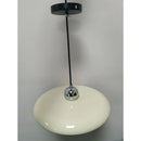 Modern Minimalist Restaurant Lamp: Cream Saucer Pendant by Ljojo