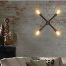 Ljojo Industrial Metal Wall Lamp: Postmodern Led Chandeliers for Living Room & Bedroom