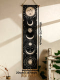 Ljojo™ Moon Phase Celestial Wall Hanging Tapestry with Tassel