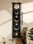 Ljojo™ Moon Phase Celestial Wall Hanging Tapestry with Tassel