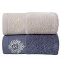 Ljojo 2pcs Towel Set: 35x75cm Face Hand Towels & 70x140cm Big Bath Shower Towel