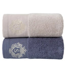 Ljojo 2pcs Towel Set: 35x75cm Face Hand Towels & 70x140cm Big Bath Shower Towel