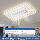 European Round Square Invisible Bladeless Ceiling Fan with LED for Living Room by Ljojo