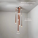Italy Designer Belt Led Pendant Lights Dimmable Marble Luxury Chandelier by Ljojo for Home Decor Lighting