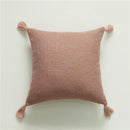 45x45cm Yellow Linen Cushion Cover Boho Chic Decorative Throw Pillow Cover for Sofa - Ljojo