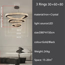 Italian Crystal Pendant Light: Full Spectrum Luxury Dining Bar Chandelier - Ljojo