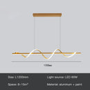 Modern Gold LED Pendant Lamp with Remote Control for Dining Room Kitchen - Ljojo