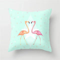 Ljojo Mint Green Geometric Animal Print Pillowcase for Home and Office Decor