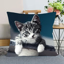 Cute Cat Print Pillowcase by Ljojo - Perfect for Home, Car, and Sofa
