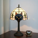 Black Cat Table Lamp for Bedroom Nightstand Decor by Ljojo - Cute Animal Nursery Bedside Lamp