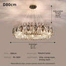 Modern Luxury Crystal Chandelier for Home Decor | LED Ceiling Chandelier by Ljojo