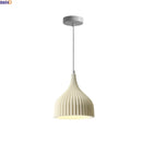 Ljojo Milky White Resin LED Pendant Light for Home Decor