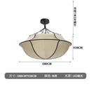 Ljojo Fabric Chandelier Hanging Light for Living Room Bedroom glam decor