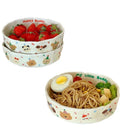 Ljojo Matte Cream Ceramic Deep Plate – Kitchen Tableware for Pasta, Salad, Breakfast