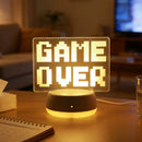 LED Desk Lamp - 3D Game Ending Night Light for Bedroom and Living Room by Ljojo