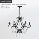 Iron Crystal Chandelier Luxury Boutique Modern Country Style for Living Room by Ljojo