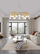 G9 Italian Copper Glass Bubble Chandelier by Ljojo - Luxury Hanging Lamp for Living Room