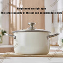 Ljojo 304 Stainless Steel Non-stick Soup Pot with Lid - Induction Cooker & Gas Stove Compatible