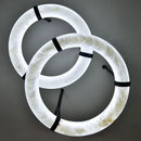 Ljojo Marble Leather LED Pendant Light for Bedroom & Living Room