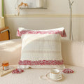 Ljojo Light Luxury Woven Cloth Tassel Throw Pillow - Heavy Craftsmanship