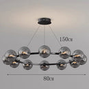 Ljojo Italian Light Luxury Circular Magic Bean Pendant Light for Dining Table and Living Room